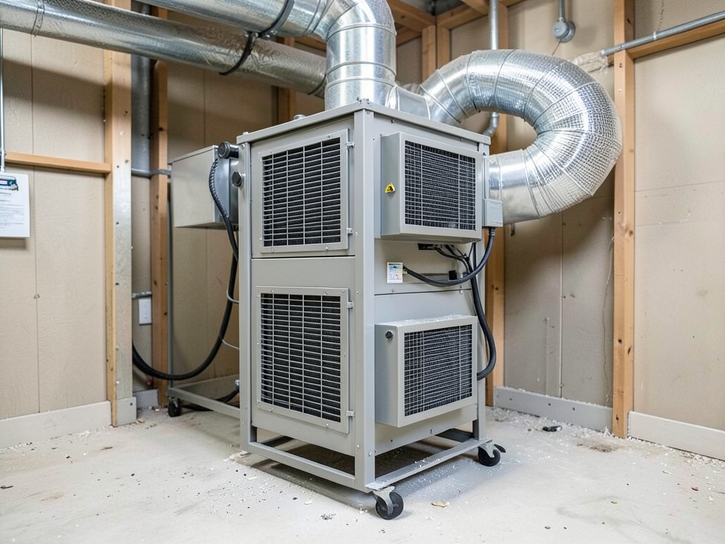 Comparing industrial air scrubbers and home air pu