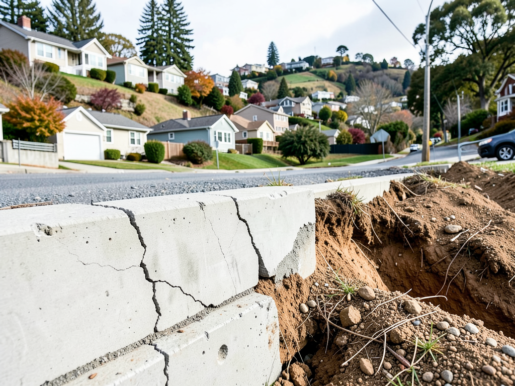 Dealing with water damage from a failed retaining wall in Sylvan-Highlands