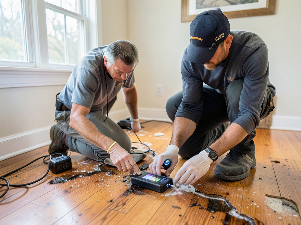 High end water damage restoration and hardwood flo