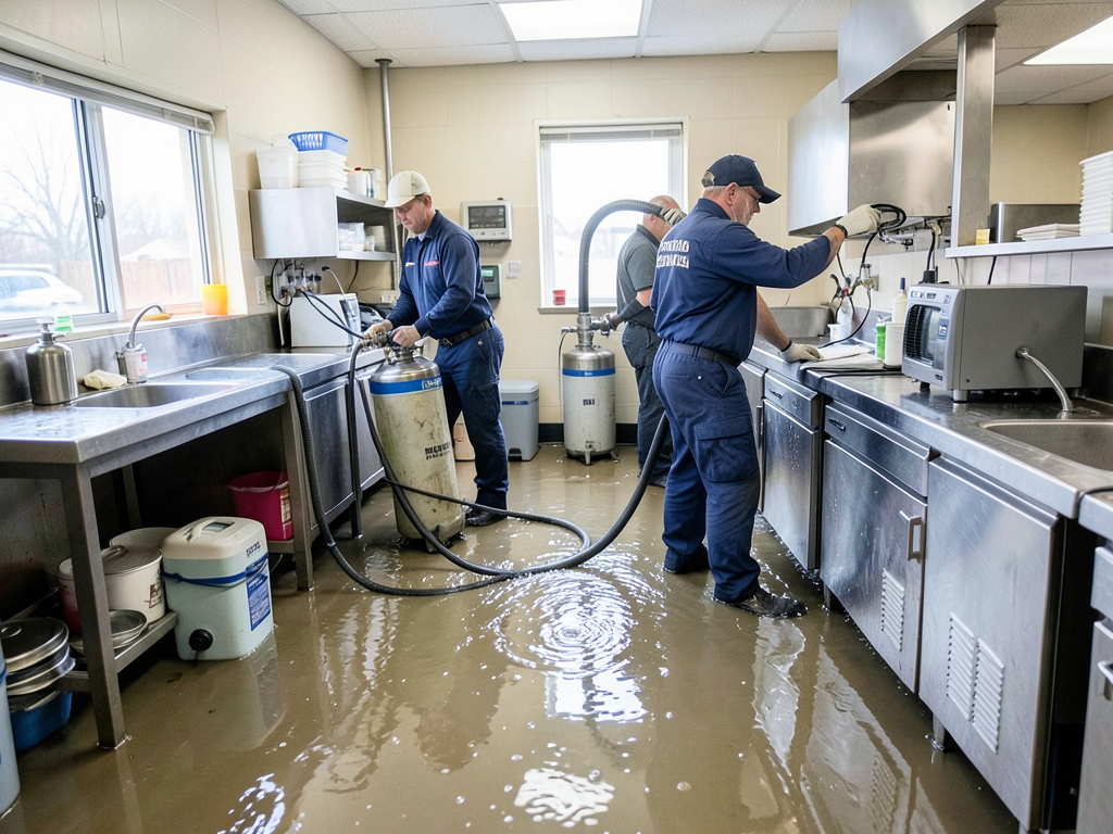 Rapid water restoration for retail and dining spac